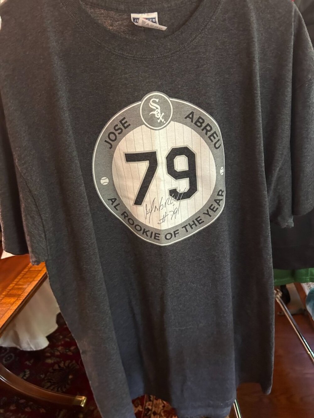Jerzees Chicago White Sox Jose Abreu #79 Gray T-Shirt XL